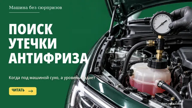 Антифриз уходит, а под машиной сухо: как ищут утечку и когда проверяют прокладку ГБЦ