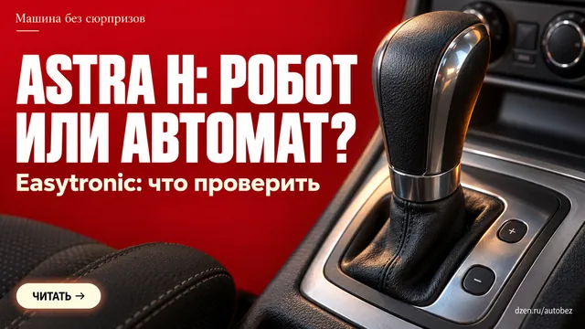 Opel Astra H с пробегом: как отличить Easytronic от обычного автомата и не нарваться на проблемный робот