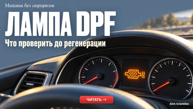Лампа DPF не всегда означает поломку фильтра: причина может быть в датчике или двигателе