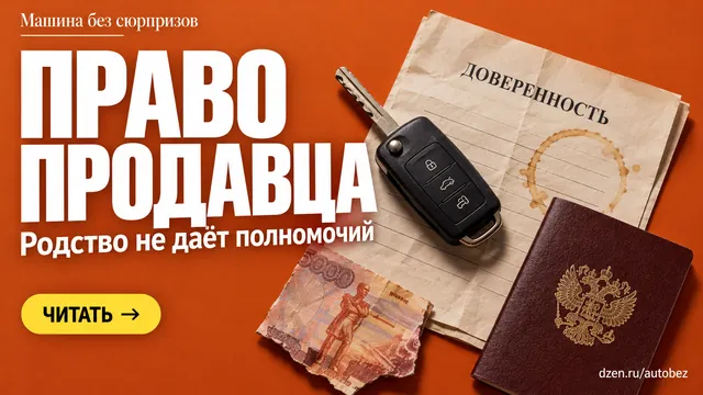 Как проверить, есть ли у продавца право продать машину, если он говорит, что продаёт её «за брата»?