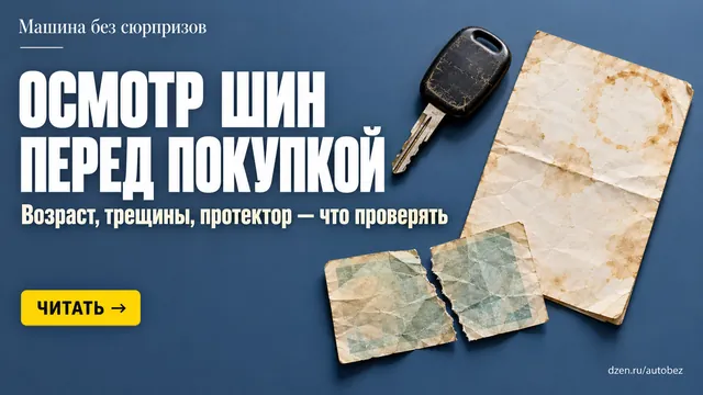 Шины на б/у машине: как оценить возраст, трещины и остаток протектора до торга