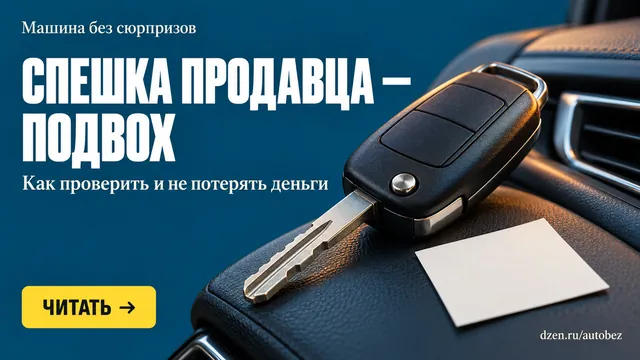 Срочный отъезд продавца — не доказательство обмана, но цена ниже рынка на 15–20% — красный флаг
