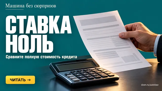 Почему «0 %» в автокредите не делает машину дешевле: считаем полную стоимость