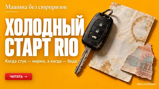 Стук на холодном Kia Rio: норма или сигнал? Как отличить без СТО